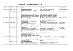 Stundenplan Truppführerlehrgang 2015