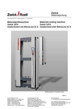 Materialprüfung - bei Zwick Roell