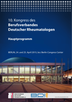 Hauptprogrammes - Rheuma Akademie