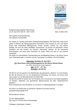 Gewässerreinigungsaktion Neue Donau, am 25. April 2015, MA 45
