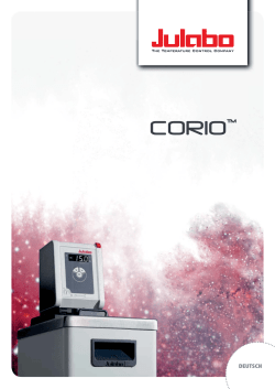 JULABO CORIO&trade; Laborthermostate Brosch&uuml;re