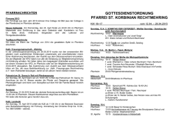 gottesdienstordnung pfarrei st. korbinian rechtmehring