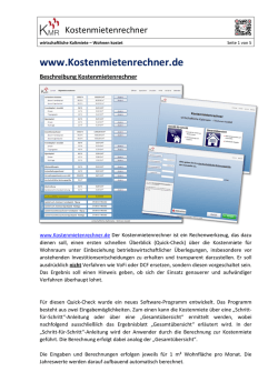 herunterladen - Der Kostenmietenrechner