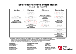Ebelfeldschule und andere Hallen