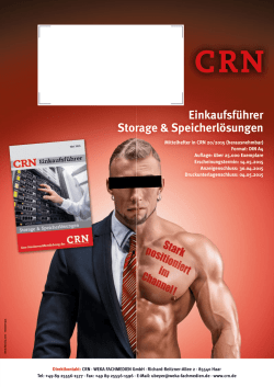Einkaufsf&uuml;hrer Storage & Speicherl&ouml;sungen
