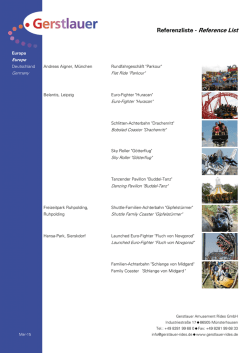 Referenzliste - Reference List