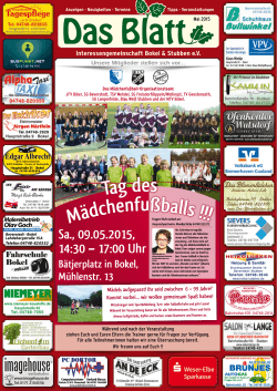 Mai 2015 - Interessengemeinschaft Bokel & Stubben eV