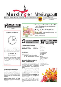 Ausgabe 13 - Gemeinde Merdingen