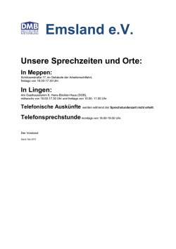 Sprechzeiten