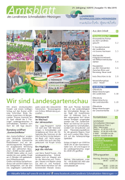 Amtsblatt Schmalkalden-Meiningen Mai 2015 PDF