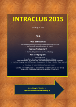 intraclub 2015 - Tennisclub Lerchenberg