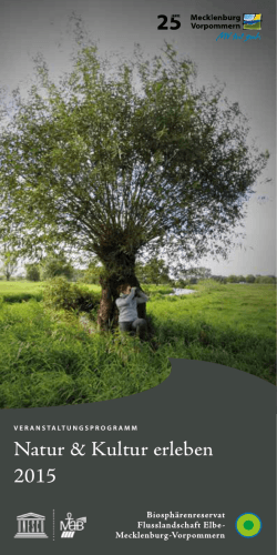 Programm 2015 - Biosphärenreservat Flusslandschaft Elbe
