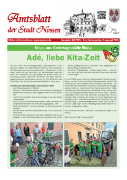 Badfest in Nossen - in der Stadt Nossen