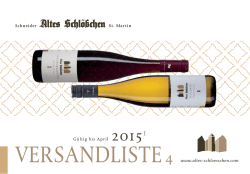 Preisliste - Weingut Altes Schl&ouml;sschen