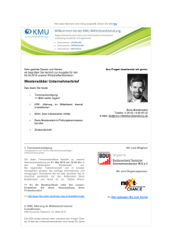 Westerwälder Unternehmerbrief April 2015
