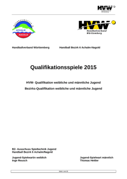 Durchf&uuml;hrungsbestimmungen - Bezirk Achalm-Nagold