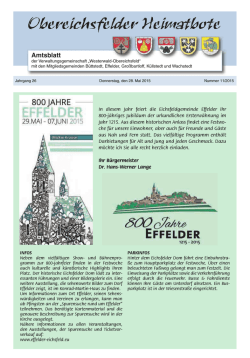Heimatbote vom 28. Mai 2015 - VG Westerwald
