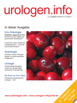urologen.info April • 2015