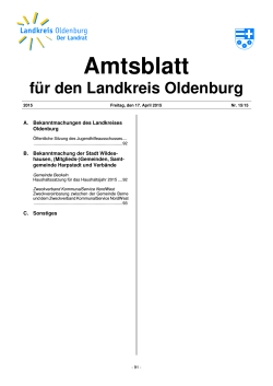 Amtsblatt Landkreis Oldenburg 2015_15