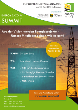 SUMMIT - Energy Saxony
