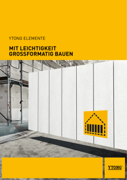 Mit Leichtigkeit grossforMatig bauen