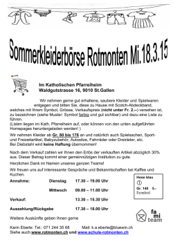 Im Katholischen Pfarreiheim Waldgutstrasse 16, 9010