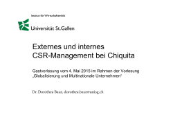 Externes und internes CSR