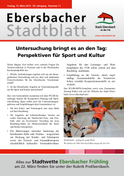 Ebersbacher - Stadt Ebersbach an der Fils
