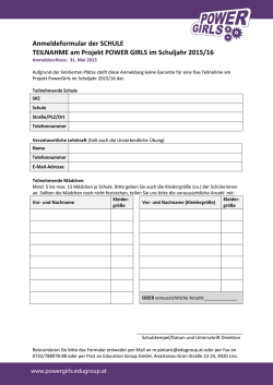 Anmeldeformular - Education Group GmbH