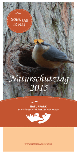 Naturschutztag 2015 - Naturpark Schwäbisch Fränkischer Wald