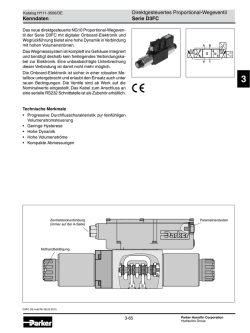 Direktgesteuertes Proportional-Wegeventil Serie D3FC
