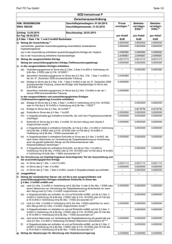 Information der SEB Asset Management AG zur 7