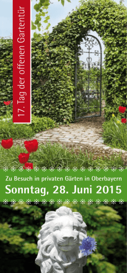 im KV RO am 7.6.2015 - Bayerischer Landesverband f&uuml;r Gartenbau