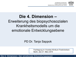 Dr. T. Sappok - Die 4. Dimension, Erweiterung