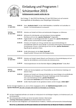 Programm2015 - Schützenverein Lowick rechts der Aa eV