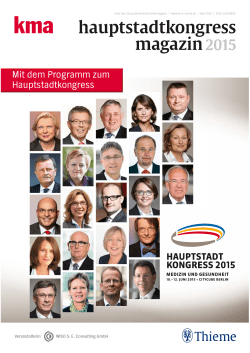 kma hauptstadtkongress magazin 05/2015