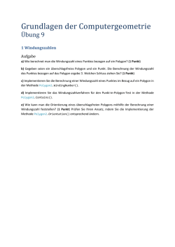 Grundlagen der Computergeometrie