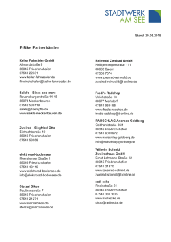 E-Bike Partnerhändler