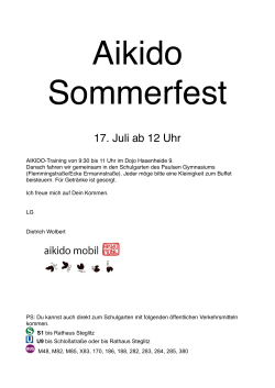 Aikido Sommerfest 2015 - bei AIKIDO