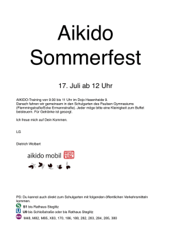 Aikido Sommerfest 2015 - bei AIKIDO