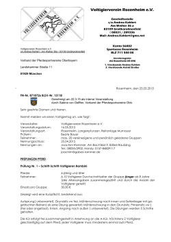 Rosenheim 16.05.15 - Verband der Pferdesportvereine Oberbayern