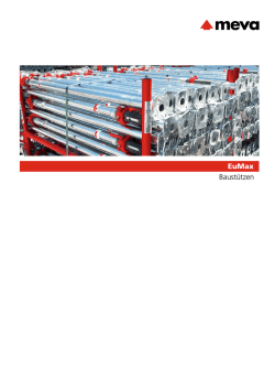 EuMax Baust&uuml;tzen ProduktInfo - MEVA Schalungs