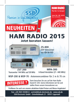 HAM RADIO 2015 - SSB
