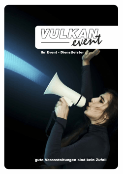 gute Veranstaltungen sind kein Zufall