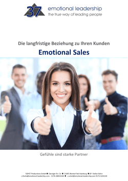 Emotional Sales - Emotional Leadership