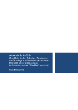 Arbeitshilfe A-003- - Fachverband Biogas e.V.