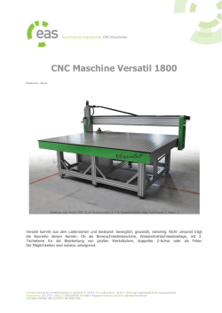 CNC Maschine Versatil 1800