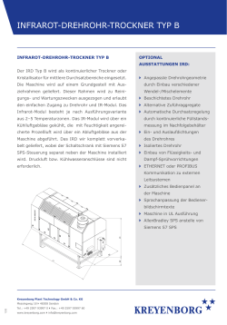 Produktdatenblatt IRD Typ B - Kreyenborg Plant Technology GmbH