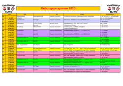 Jahresprogramm 2015
