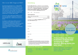 Programm - Bundesverband Managed Care e.V.